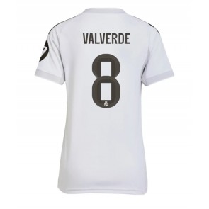 Real Madrid Federico Valverde #8 Primera Equipación Mujer 2025-26 Manga Corta